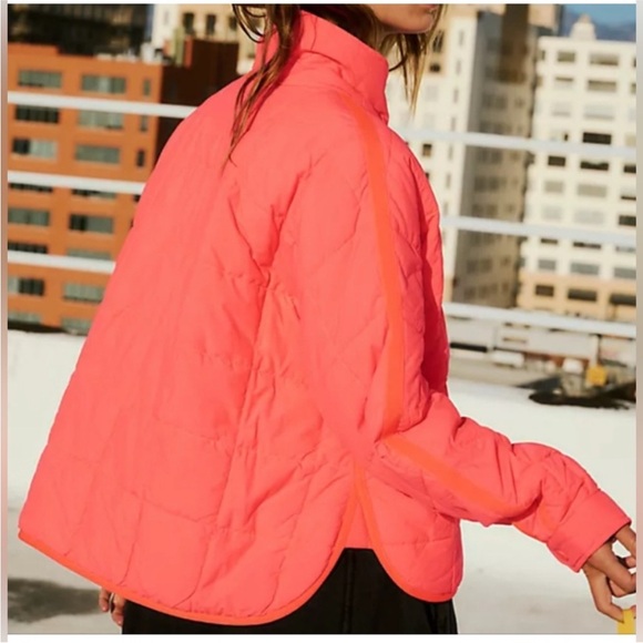 FP Movement by Free People Bold Coral Puffer Jacket - Picture 3 of 3